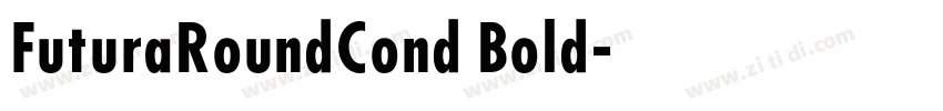 FuturaRoundCond Bold字体转换